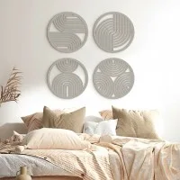Boho Rainbows Plywood Wood Decoration