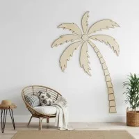 XXL Tropical Palm Tree Birch Plywood Wall Decoration