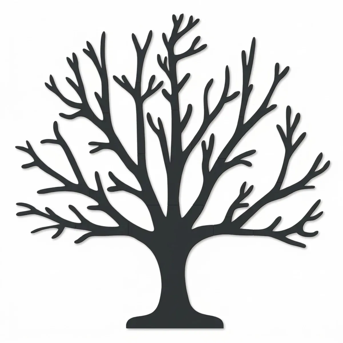 Décoration murale en bois - Arbre de vie XXL sans feuilles (19 pièces) - Contreplaqué de bouleau 3 mm