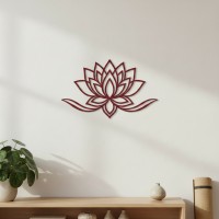 Yoga Lotus Flower Birch Plywood Wall Decor