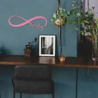 Plywood wall decor “Family” with infinity symbol