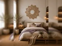 Lotus Plywood Wall Mandala