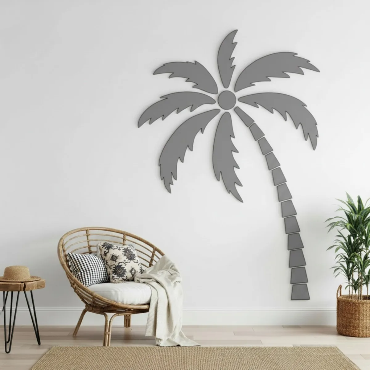XXL Tropical Palm Tree Birch Plywood Wall Decoration