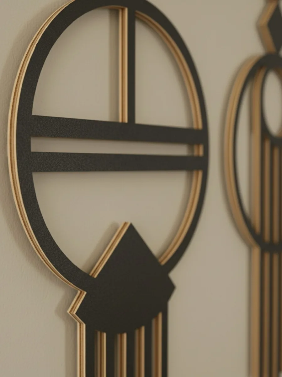Boho geometrische Ornamente, 2-teilig