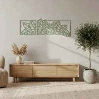 Leaf Set (3 pieces) – Birch Plywood Botanical Wall Decor