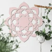 Mandala Lotus – Décoration murale en contreplaqué de bouleau