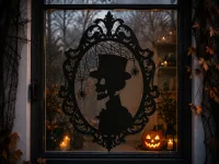 Skeleton In Top Hat Framed Panel