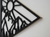 Sun & Moon Mountain Diamond Wall Decor