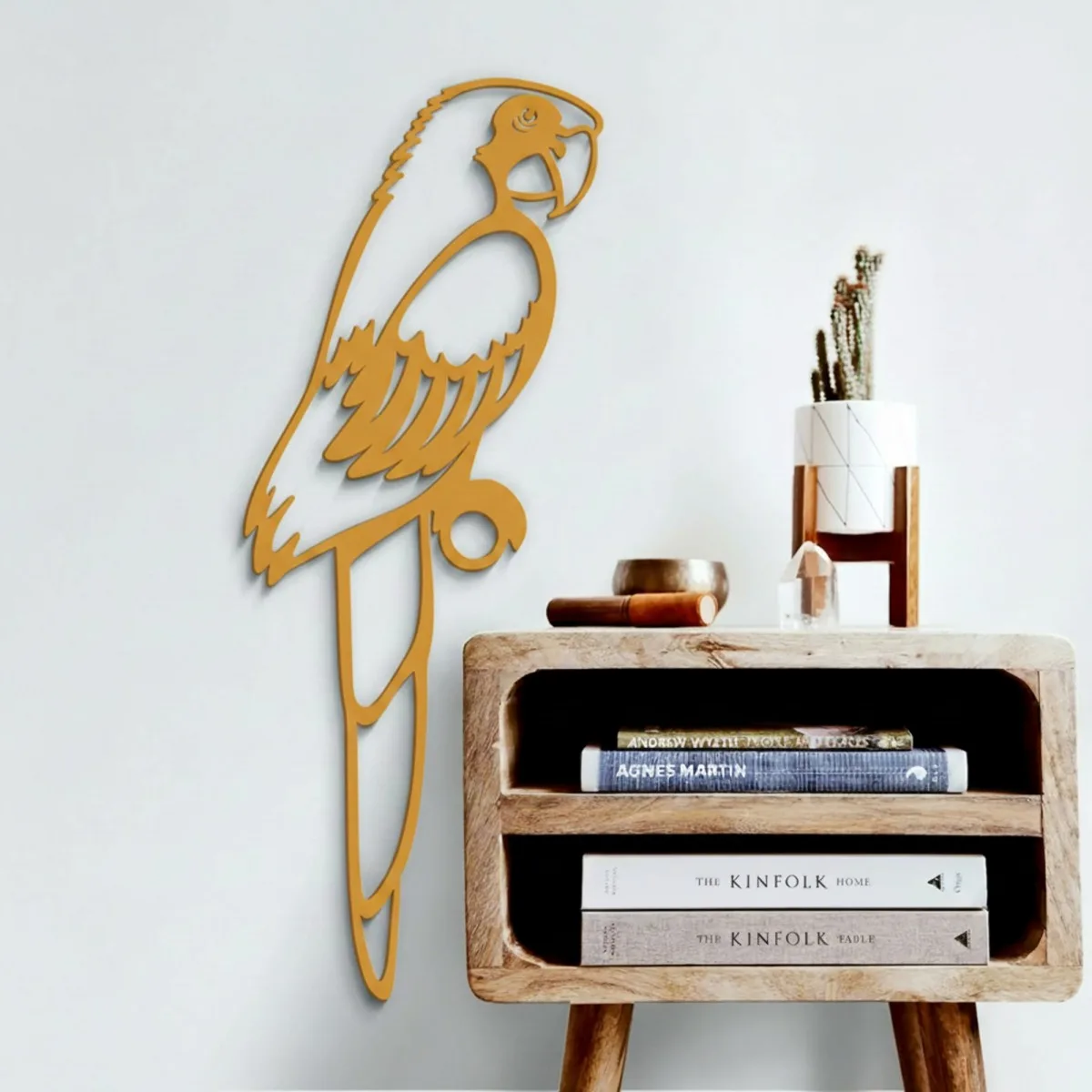 Parrot Wall Decor – Openwork Laser-Cut Birch Plywood