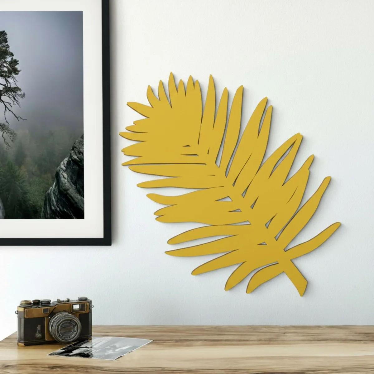 Birch Plywood Wall Decor - Palm Leaf