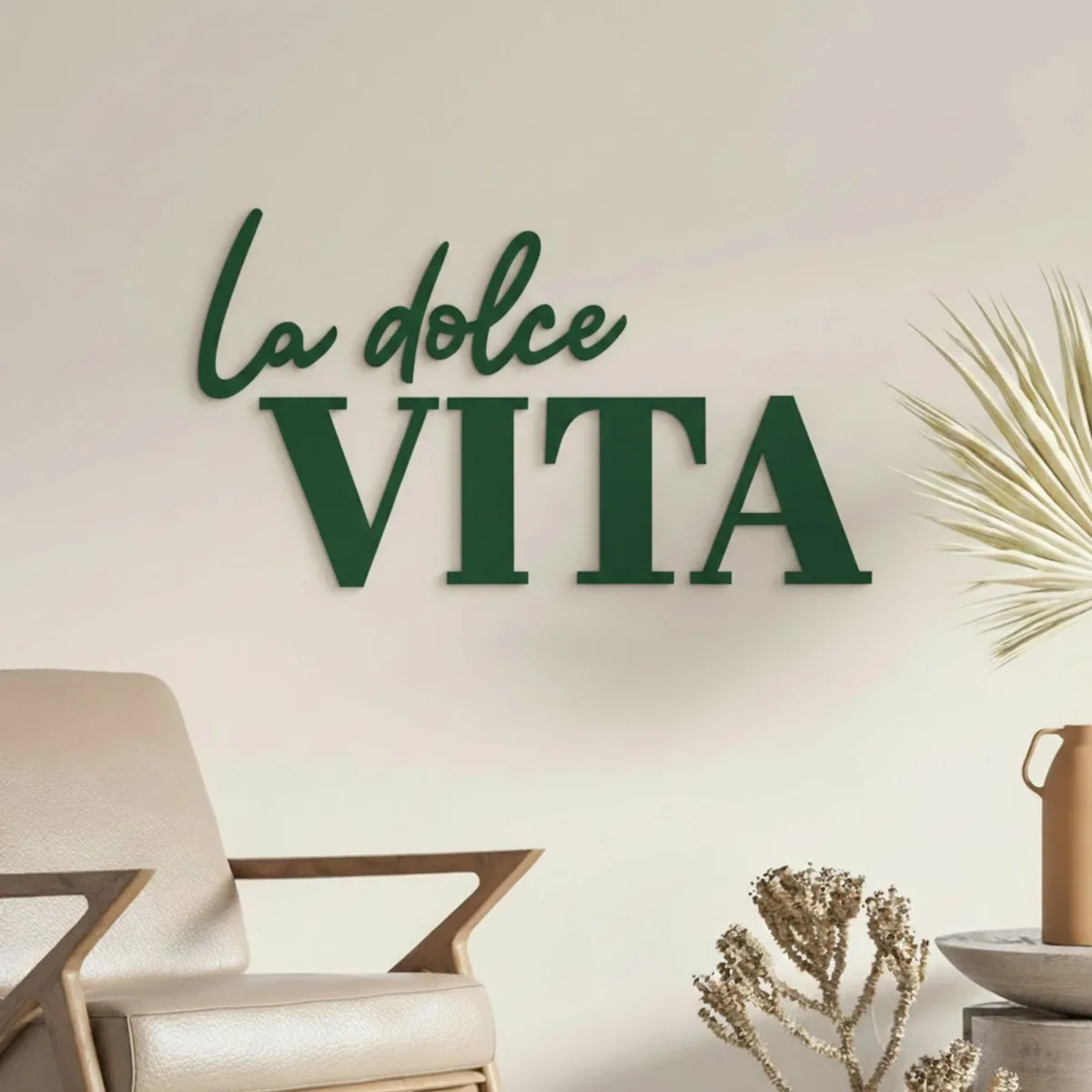 Wanddecoratie „La dolce Vita” – berken multiplex