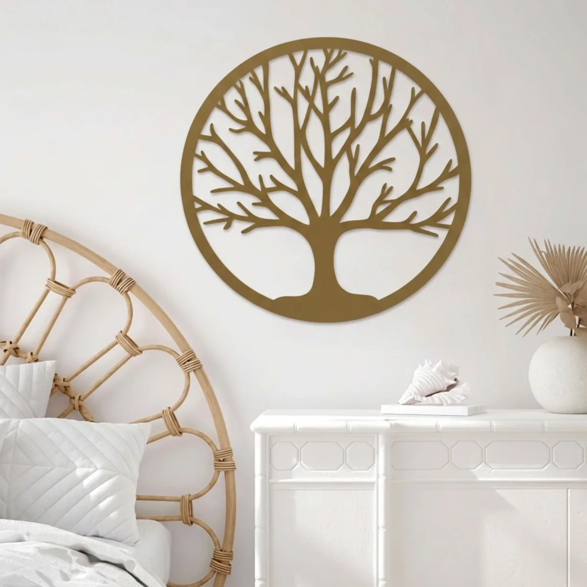 Tree of Life Wall Decor – Laser-Cut Birch Plywood, Ø 40 cm