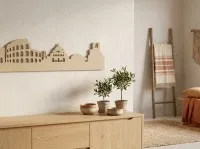 Sperrholz-Wanddekoration – Skyline von Rom
