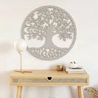 Décoration murale arbre de vie avec racines – contreplaqué de bouleau
