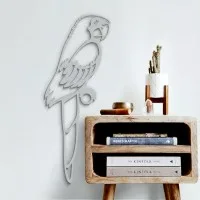 Parrot Wall Decor – Openwork Laser-Cut Birch Plywood