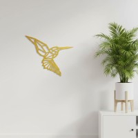Colibri Origami – Décoration murale en contreplaqué de bouleau