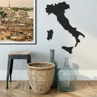 Plywood Wooden Ornament Italy – Country Map