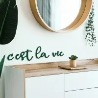 Birch Plywood Quote “C'est la vie”