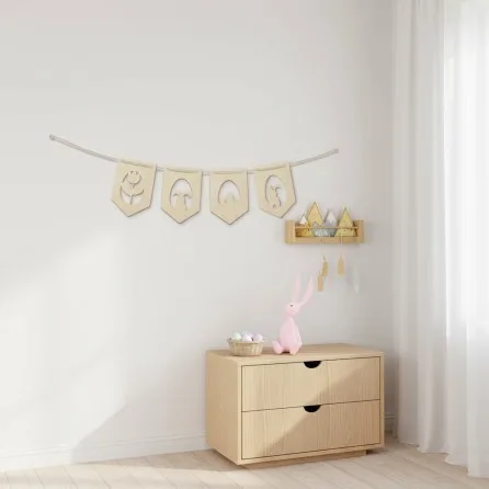 Easter Garland in Birch Plywood (4 Parts)