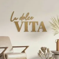 Wanddecoratie „La dolce Vita” – berken multiplex