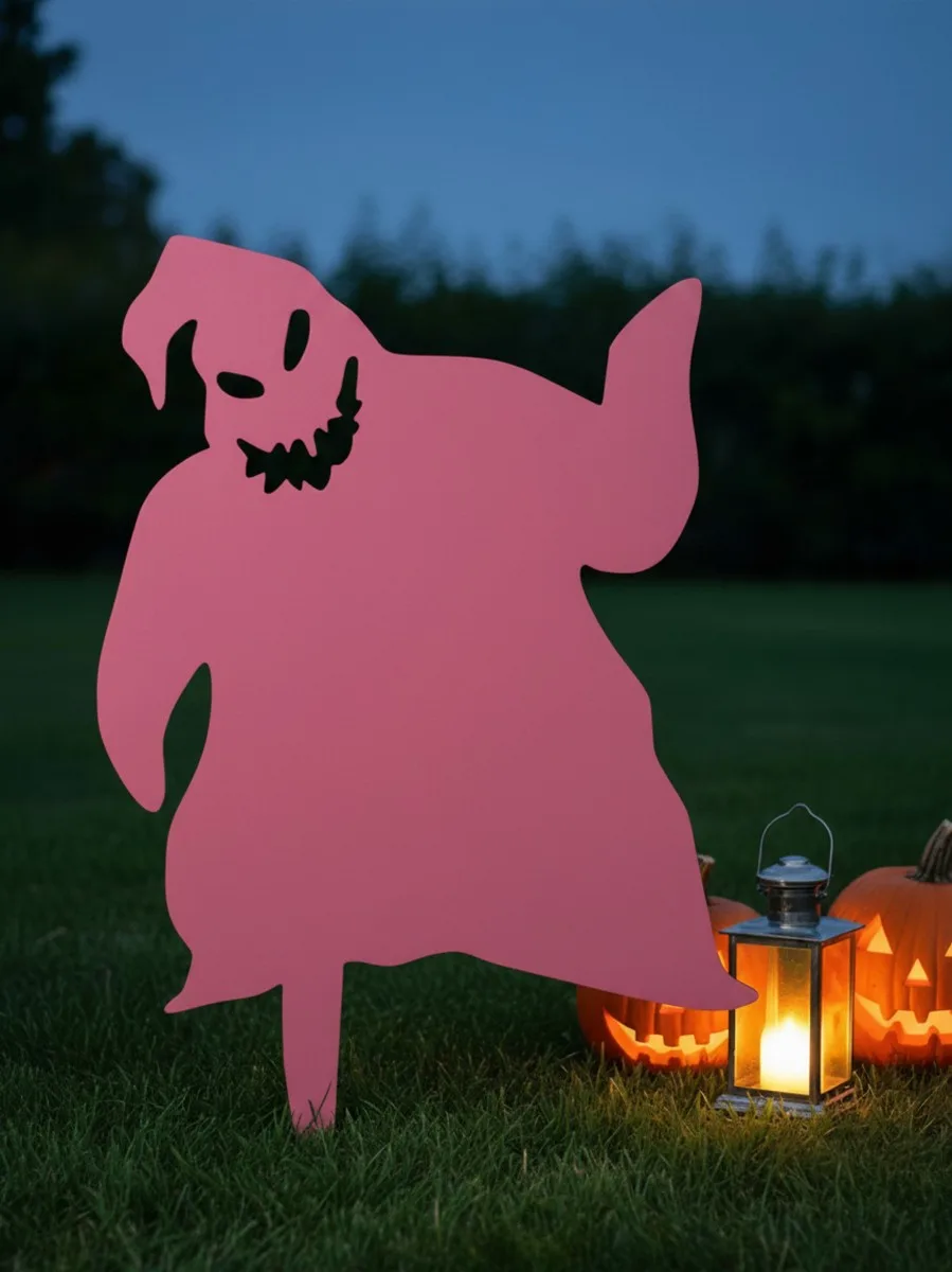 Halloween Geist Monster Gartenset – Gruseliger Grinsgeist 60 cm