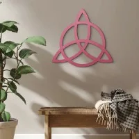Plywood Wall Decor – Triquetra with Circle