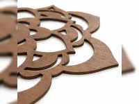 Wooden Wall Mandala Lotus