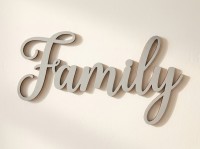 Family Plywood Wood Decor