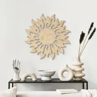 Décoration en bois contreplaqué flammes du soleil