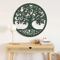 Décoration murale arbre de vie avec racines – contreplaqué de bouleau