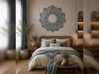 Lotus Plywood Wall Mandala