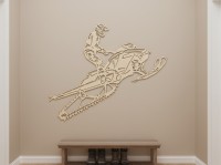 Snowmobile Rider Wall Art
