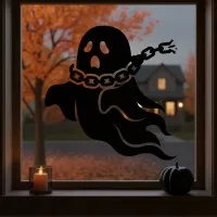 Geist in Kette Wandbild – Halloween-Geist mit zerbrochener Kette – Birken-Sperrholz