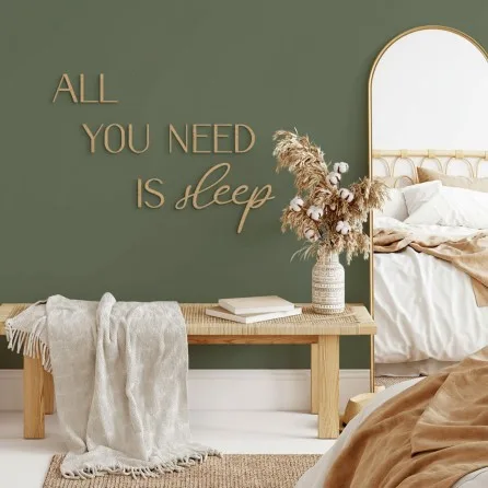 All You Need Is Sleep Wooden Wall Letters – Birch Plywood