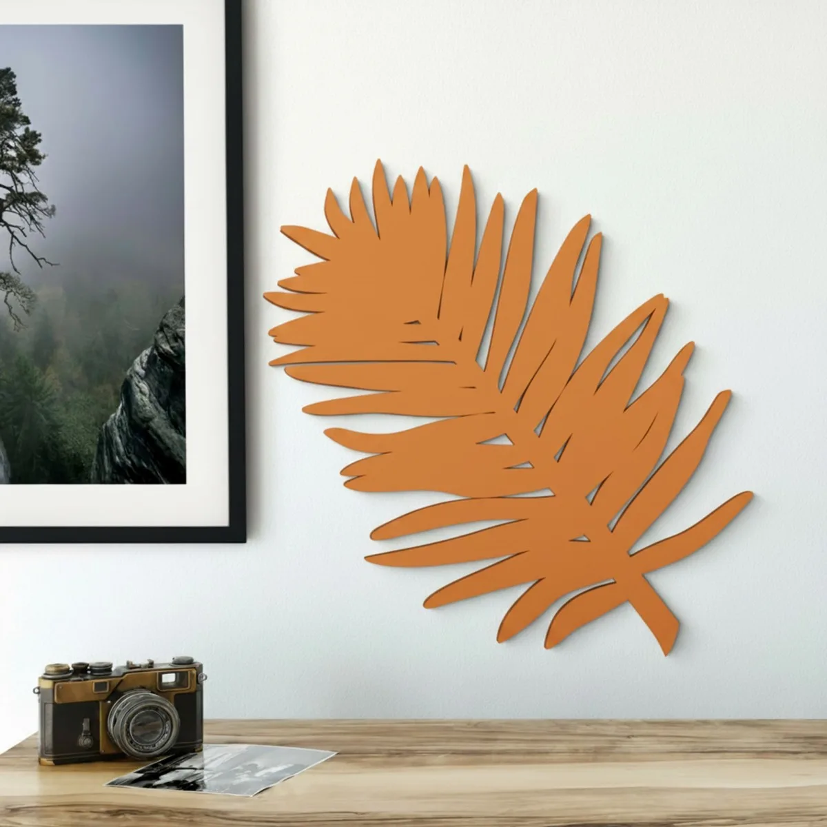 Birch Plywood Wall Decor - Palm Leaf