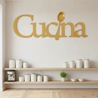 Cucina Kitchen Sign - Birch Plywood Wall Decor