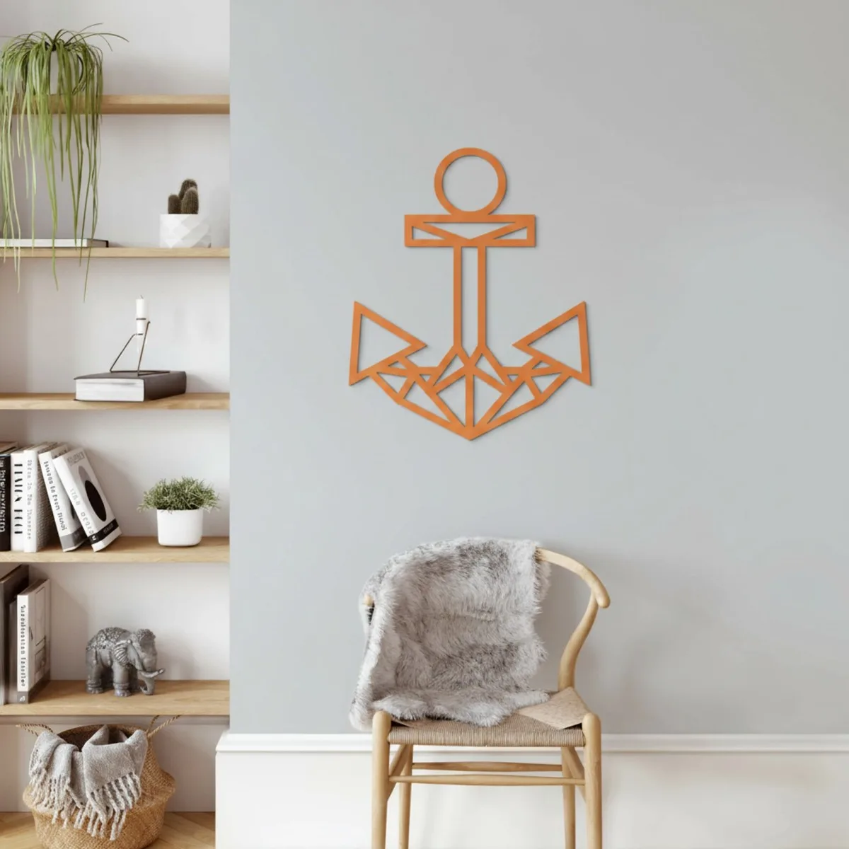 Décoration en bois - Ancre - Contreplaqué de bouleau