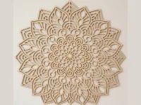 Wooden Mandala Laser-Cut
