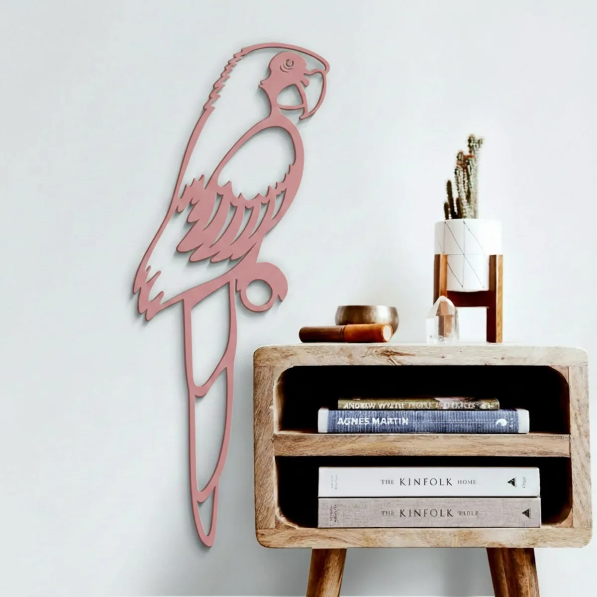 Parrot Wall Decor – Openwork Laser-Cut Birch Plywood
