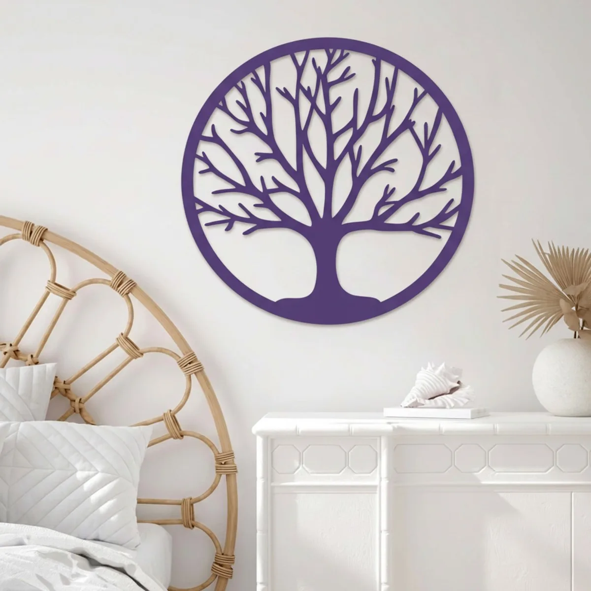 Tree of Life Wall Decor – Laser-Cut Birch Plywood, Ø 40 cm
