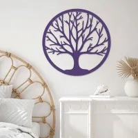 Tree of Life Wall Decor – Laser-Cut Birch Plywood, Ø 40 cm
