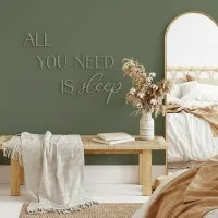 All You Need Is Sleep Wooden Wall Letters – Birch Plywood