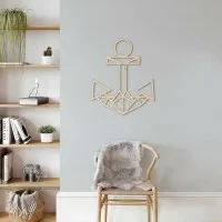 Décoration en bois - Ancre - Contreplaqué de bouleau