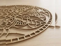 Mandala Lotus Wall Panel