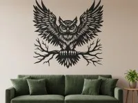 Majestueuze uil — wanddecoratie