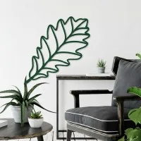 Birch plywood wall decoration - Oak leaf