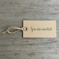 You Are Invited Rubber Stamp – 4 Fonts