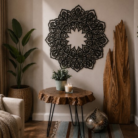 Mandala Leaves Wall Art