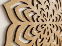 Carved Wooden Mandala Wall Art