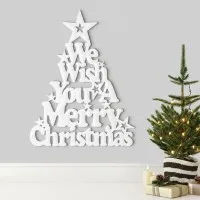 We Wish You a Merry Christmas – Birch Plywood Wall Decor